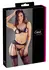Cottelli Collection Lace Suspender Set XL - 3-Piece Floral Lingerie