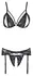 Cottelli Collection Lace Lingerie Set with Suspender Belt, Size L