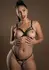 Daring Intimates Wetlook 2-Piece Set Open Cup Bra & Crotchless Panty