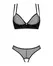 Obsessive Nesari Intimate Mesh Set XS/S Black Adjustable Straps