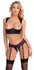 Cottelli Lingerie Shelf Bra & Suspender Thong Set Purple 85B/L