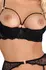 Cottelli Lingerie 3-Piece Lace Bra Set Black 75B/S Adjustable Straps