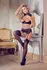Abierta Fina Shelf Bra Set 85C/XL with Decorative Lace and Rose Gold Detail