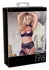 Abierta Fina Shelf Bra Set 85B/L with Lace and Removable Decoration