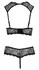 Cottelli Collection Shelf Bra Set 85B/L with Lace and Decorative Ring