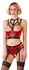 Cottelli Collection Bustier Set Red 80B/M Shelf Bra & Lace Details