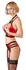 Cottelli Collection Bustier Set Red 80B/M Shelf Bra & Lace Details