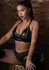 Daring Intimates Wetlook Bra With Zipper Black Adjustable Design