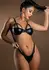 Daring Intimates Wetlook Bra With Straps - Shiny Black, Adjustable Fit