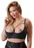 Cottelli Collection Shelf Bra Lace 90D Black - Floral Lace, Adjustable Straps