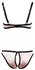 Cottelli Collection Satin Shelf Bra Set 80B/M Black & Red Accents