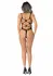Strappy Open Cup Body Black Ultra-Stretch Net Design L/XL