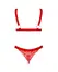 Obsessive Elianes Lingerie Set XL/2XL Red Lace, Adjustable Straps