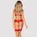 Obsessive Chilisa Lingerie Set XS/S - Floral Lace, Red, 3-Piece