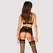 Obsessive Glandez Lingerie Set XL/2XL - Black & Red Contrast, 3 Pieces
