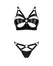 Obsessive Armares Wet Look Lingerie Set XL/2XL, Adjustable Details