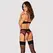 Obsessive Rosenty 3-Piece Lingerie Set Black Lace XS/S Adjustable