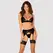 Obsessive Bellastia Set XS/S - 3-Piece Black Lingerie Ensemble