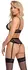Cottelli LINGERIE Lace & Powernet Bra and Suspender Thong Set Black XL