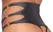 Cottelli Lingerie Bra & Crotchless Panty Set Black S Rose-Gold Rings