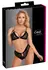 Cottelli LINGERIE Lace Bra & Panty Set Black L Velvet Straps