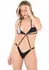 Sexy Police Roleplay Set - Stretch Bodysuit with Badge, Adjustable Fit