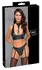 Cottelli Bondage Bra Set XL Black Matte - Adjustable Harness & Cuffs