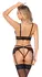 Abierta Fina Lace & Velvet Bra Set with Adjustable Chains, Size L