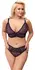 Cottelli Curves Bra and Briefs Set Purple XL - Delicate Lace Comfort