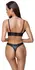 Cottelli Lingerie Matte Black Bra Set 85B/L with Decorative Straps