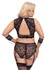 Cottelli Bondage Plus Lace Set 4XL - Adjustable Bralette & Briefs