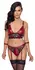 Cottelli Bondage Red Lace Bra Set S Adjustable with Restraints