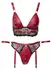 Cottelli Bondage Red Lace Bra Set S Adjustable with Restraints