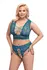 Cottelli Curves Bralette & High-Waist Lace Set Teal 4XL