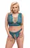 Cottelli Curves Bralette & High-Waist Lace Set Teal 4XL