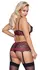 Cottelli CURVES Pearl Lace Bra & Suspender Set 3XL/4XL, Two-Tone Design