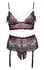 Cottelli Curves Pearl Lace Bra Set XL/2XL - Floral Two-Tone Design