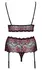 Cottelli Curves Pearl Lace Bra Set XL/2XL - Floral Two-Tone Design