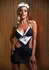 French Maid костюм на френска прислужница, мрежеста рокля с дантелена престилка