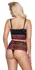 Cottelli CURVES Black/Red Wireless Lace Set XL - Floral Design