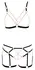 Cottelli Lingerie Glamour Velvet & Lace Bra Set with Chains S