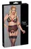 Cottelli Bondage Lingerie Set 4XL - Black Lace & Red Accents