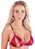 Cottelli Collection Red Lingerie Set with Bra & Adjustable Suspender Belt - Size L