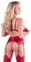 Cottelli Collection Red Lingerie Set with Bra & Adjustable Suspender Belt - Size L