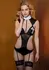 Not so holy! Nun Roleplay Costume Set with Wet-Look Accents, One Size