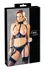 Cottelli Collection Lingerie Set with Bondage Details, Size L, Black