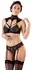 Cottelli Collection Lace Bra Set 85B/L with Adjustable Collar & Garters