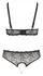Cottelli Collection Pearl Set Black 4XL - Lace Lingerie with Pearls