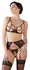 Cottelli Collection Suspender Set M Black Lace & Rhinestone Details