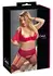Cottelli Collection Bra Set Red 95E/2XL Lace Detachable Cups